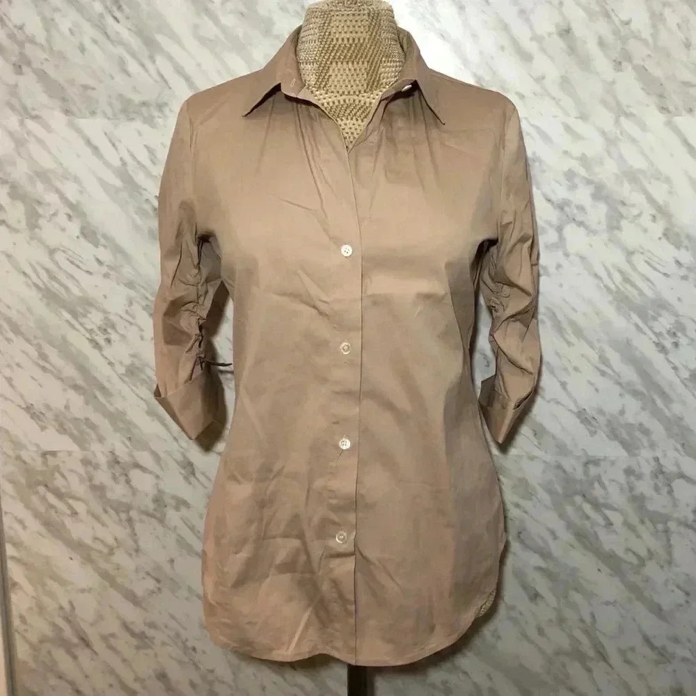 Anthropologie Theory Button Down Blouse Small